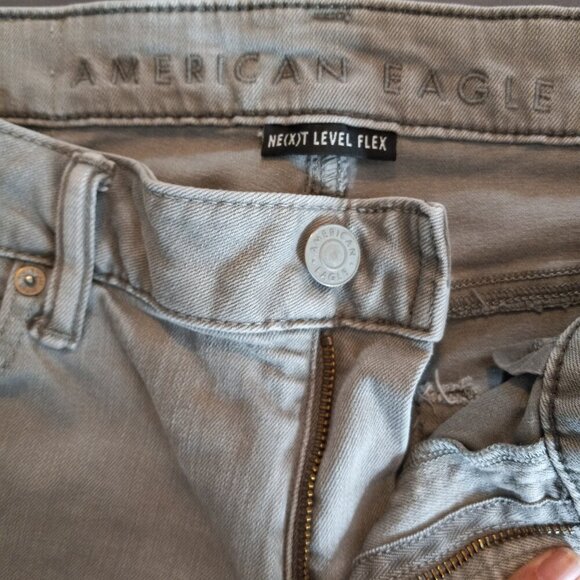 AMERICAN EAGLE Next Level Flex Graywash jeans -  Men's 34 R - Picture 2 of 4